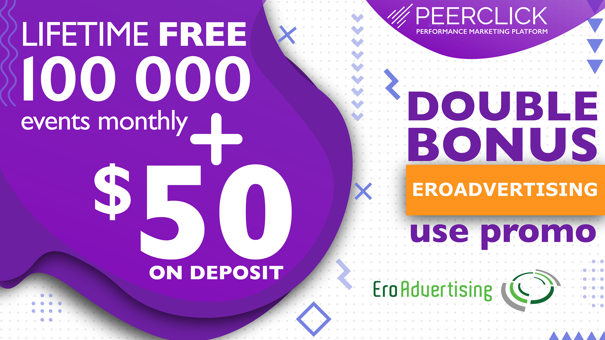 peerclick eroadvertising promo code